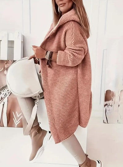 R&B | Lockere Kapuzenjacke mit langen Ärmeln