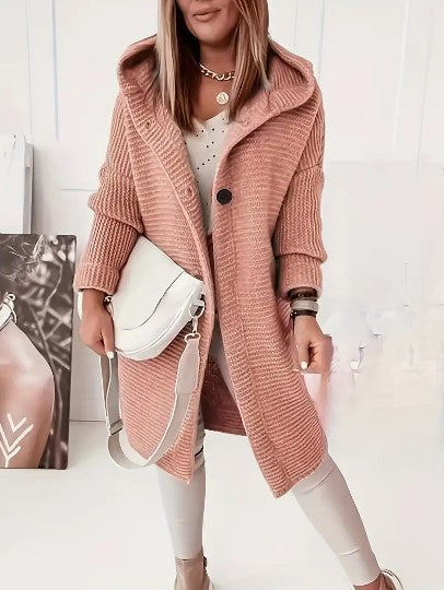 R&B | Lockere Kapuzenjacke mit langen Ärmeln