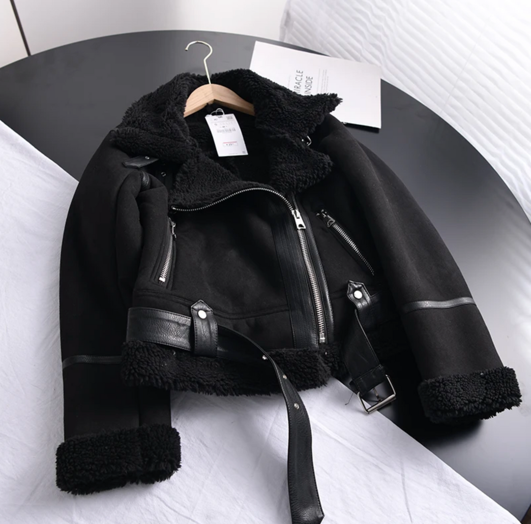 R&B | Sherpa-Fleece-Bomberjacke