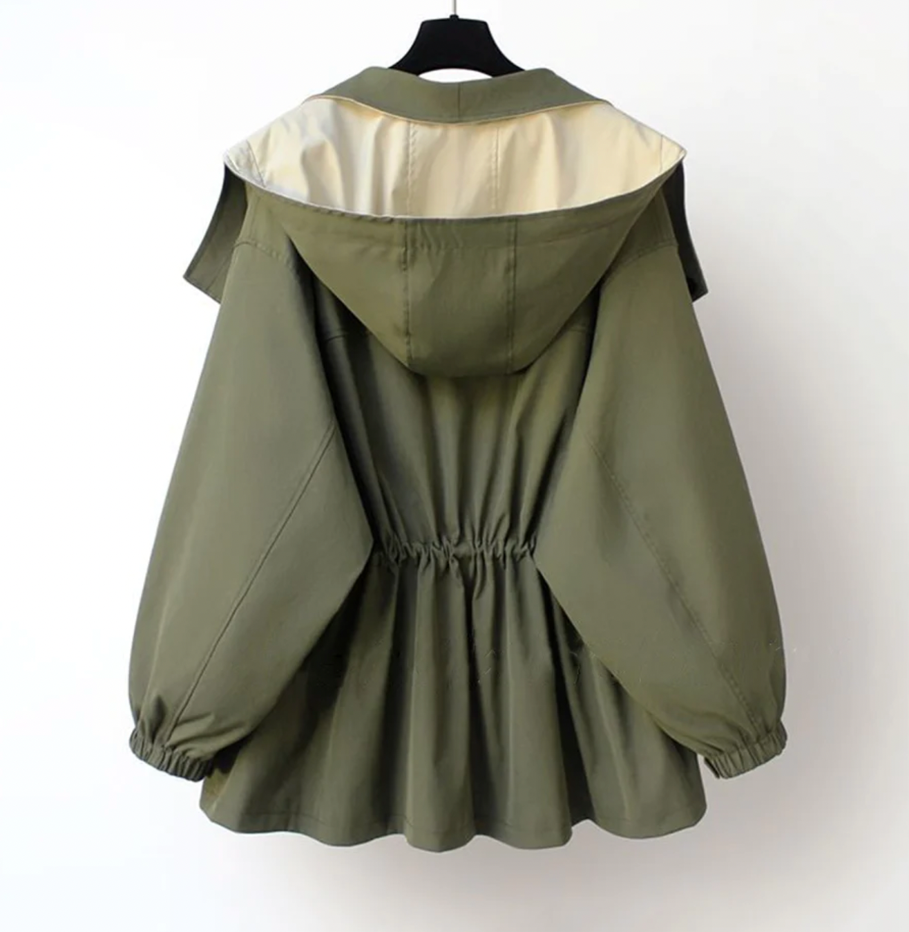 R&B | Zweifarbige Jacke mit Weiter Kragen Leicht und Modern