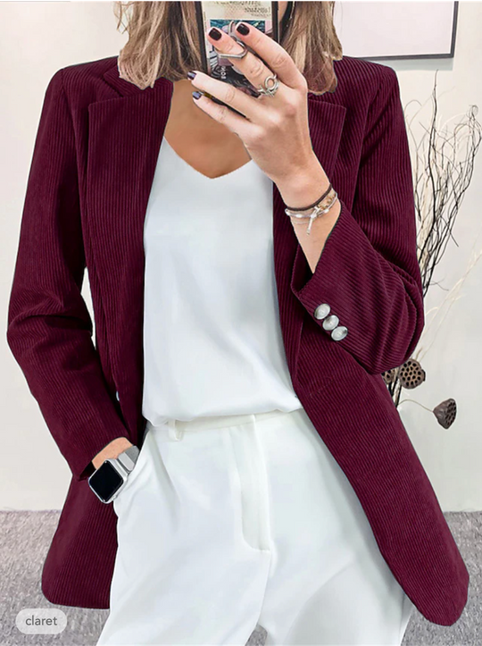 R&B | Formelle Jacke Aus Cordiniertem Samt