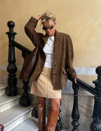 R&B | Braune Wildlederjacke Zeitlos und Elegant Perfekt für Übergangszeiten