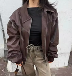 R&B | Oversized Bomberjacke Stilvoll und Wärmeresistent Perfekt für Herbst und Winter