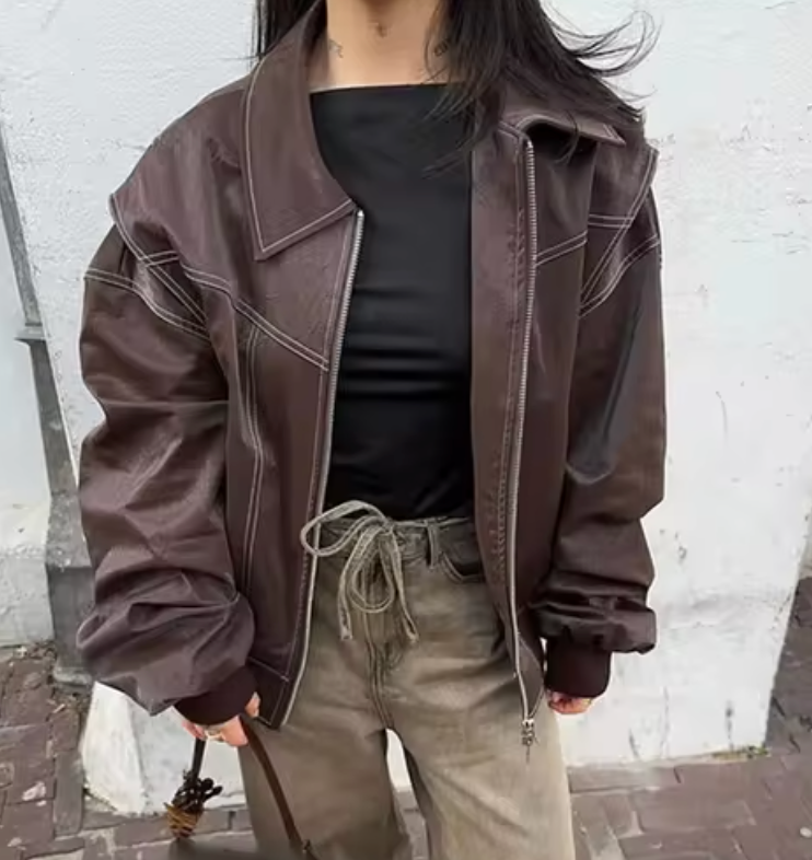 R&B | Oversized Bomberjacke Stilvoll und Wärmeresistent Perfekt für Herbst und Winter