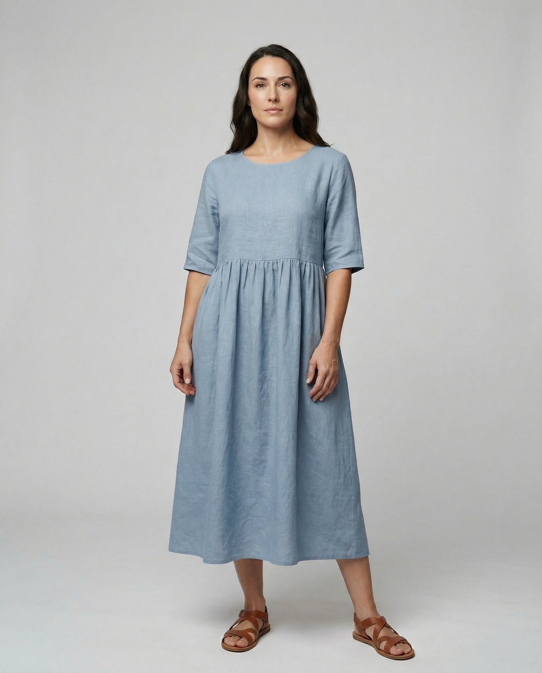 Lässiges lockeres Sommerkleid