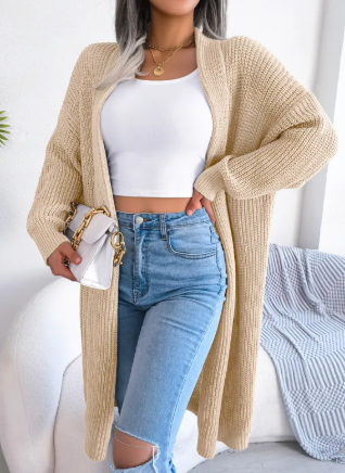 R&B | Damen Casual Strickjacke Mit Langen Ärmeln