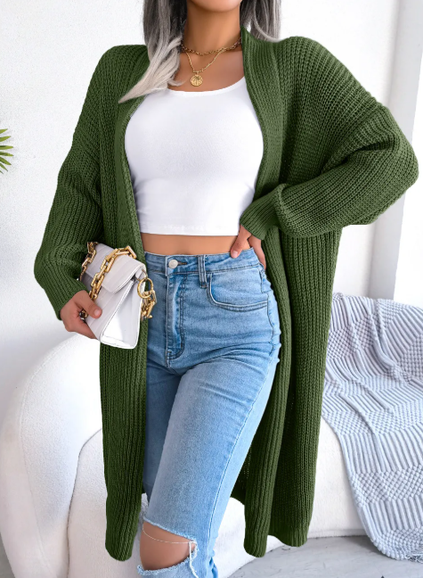 R&B | Damen Casual Strickjacke Mit Langen Ärmeln