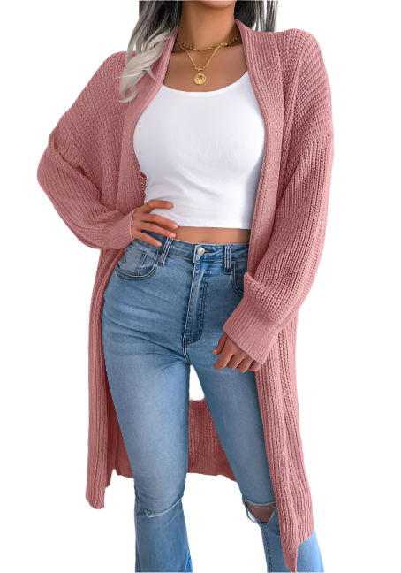 R&B | Damen Casual Strickjacke Mit Langen Ärmeln