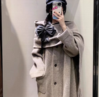 R&B | Bequeme Damen-Cardigan mit Eingebautem Schal