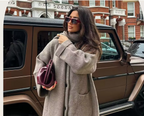 R&B | Bequeme Damen-Cardigan mit Eingebautem Schal