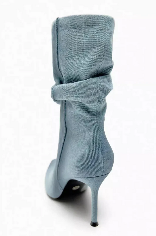 R&B | Elyce Denim-Stiefel mit Hohem Absatz für Damen