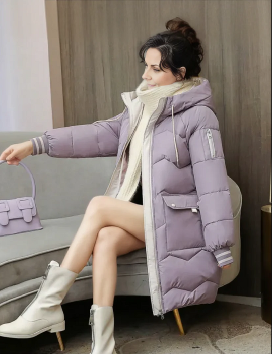 R&B | Kuschelige, Wintergefütterte Parka-Damenjacke