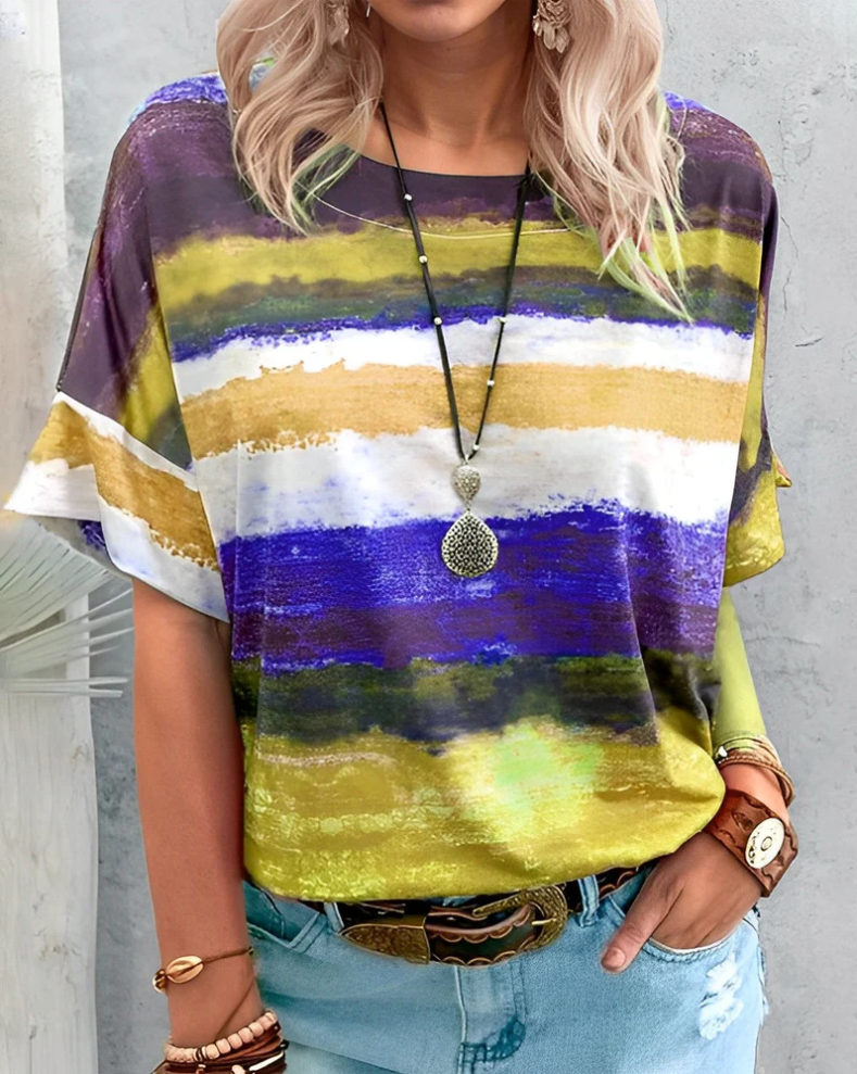 R&B | Damen T-Shirt Rundhals Basic