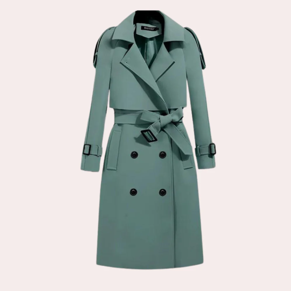 R&B | Eleganter Langer Trenchcoat für Damen
