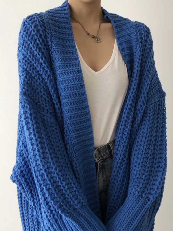 R&B | Stilvolle Lange Damen-Strickjacke