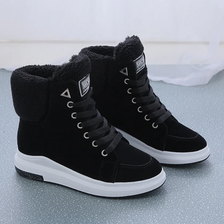 R&B | Fell gefüttert Schnürstiefel Winterstiefel Stiefeletten
