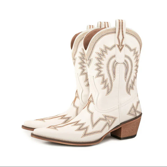 R&B | Klassische Western-Cowboystiefel Aus Leder für Damen