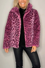 R&B | Klassieke Dames Winterjas Met Luipaardprint
