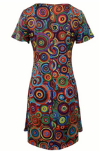 R&B | Mehrfarbiges Boho-Grafikdruckkleid