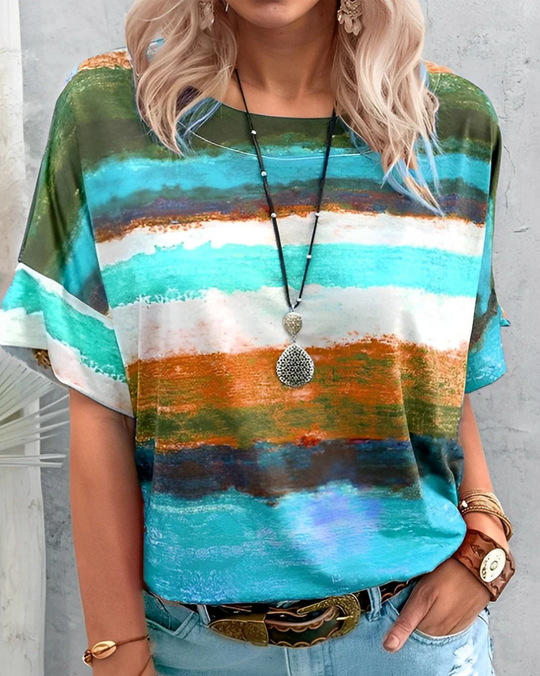 R&B | Damen T-Shirt Rundhals Basic