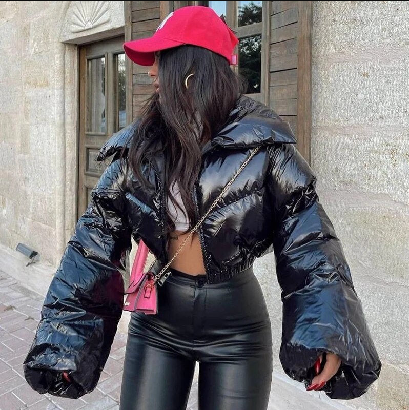 R&B | Stylische Kurze Pufferjacke mit Steppmuster