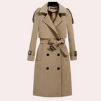 R&B | Eleganter Langer Trenchcoat für Damen