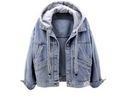 R&B | Lässige Damen-Denimjacke mit Kapuze