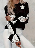 R&B | Stylische Spitzenbluse mit floralen Design