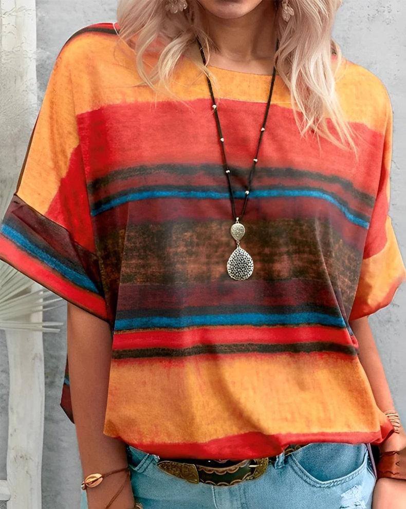 R&B | Damen T-Shirt Rundhals Basic