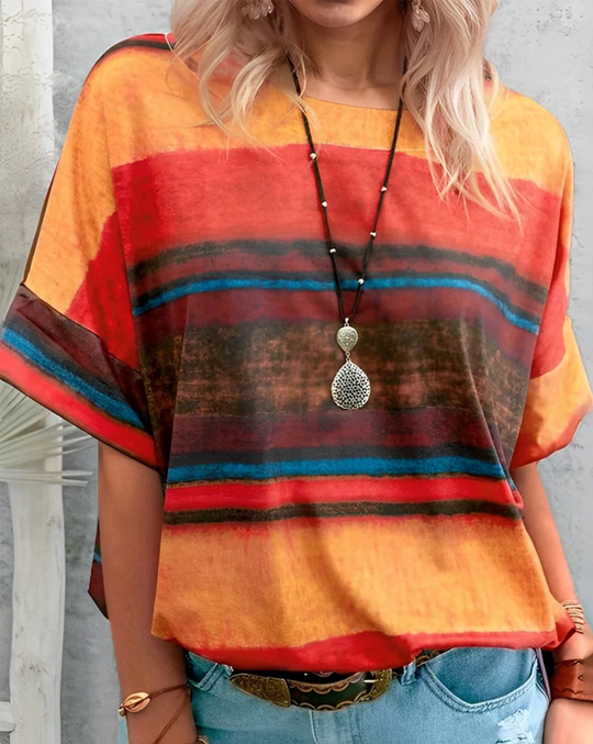 R&B | Damen T-Shirt Rundhals Basic