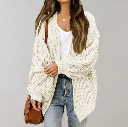 R&B | Lässig Gestrickte Damen-Strickjacke