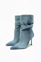 R&B | Elyce Denim-Stiefel mit Hohem Absatz für Damen