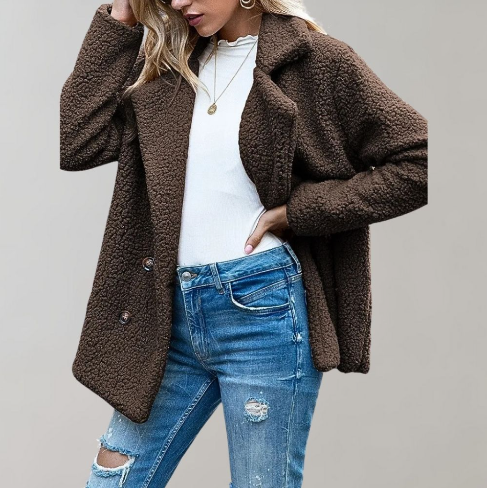 R&B | Warme und Flauschige Damenjacke