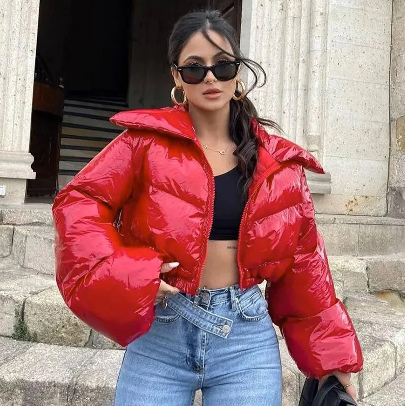 R&B | Stylische Kurze Pufferjacke mit Steppmuster