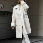 R&B | Elegante Lange Plüschjacke für Damen