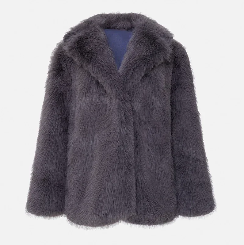R&B | Luxuriöse Jacke Aus Weichem Kunstfell für Damen