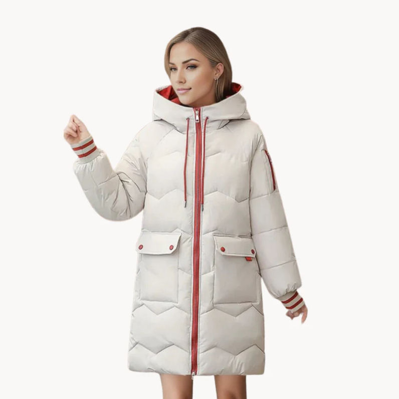 R&B | Kuschelige, Wintergefütterte Parka-Damenjacke