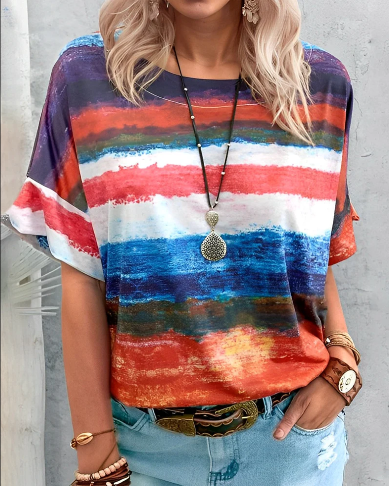 R&B | Damen T-Shirt Rundhals Basic