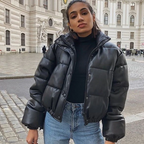 R&B | Kurze Bomberjacke mit Reißverschluss und Gerippten Bündchen