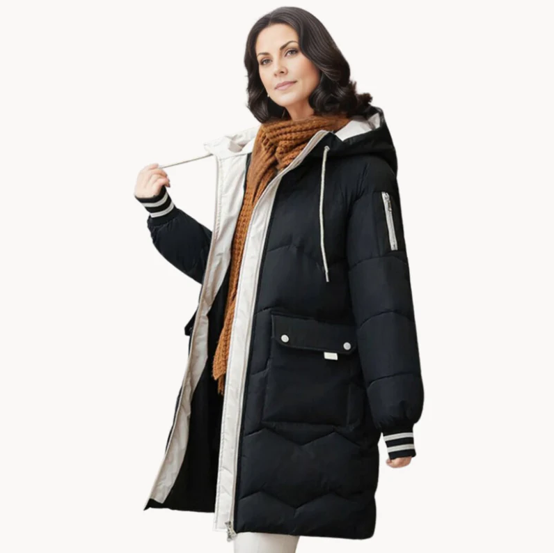 R&B | Kuschelige, Wintergefütterte Parka-Damenjacke