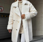 R&B | Elegante Lange Plüschjacke für Damen