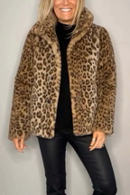 R&B | Klassieke Dames Winterjas Met Luipaardprint