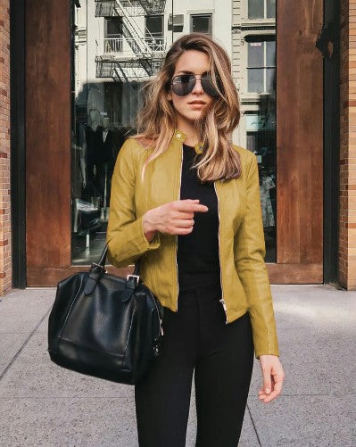 R&B | Taillierte Jacke Aus Kunstleder