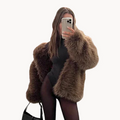 R&B | Luxuriöse Jacke Aus Weichem Kunstfell für Damen