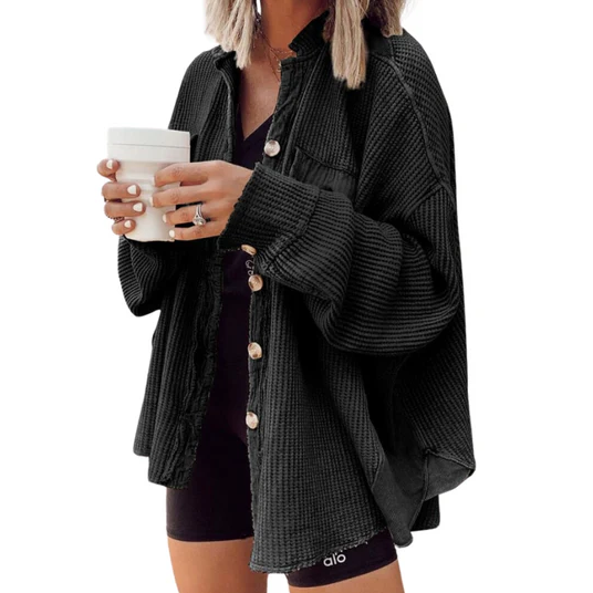 R&B | Jacke Aus Baumwollcord mit Unregelmäßiger Kapuze