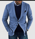 R&B | herren-strickjacke mit lässigen knöpfen, taschen und reverskragen, einfarbig, langärmelig