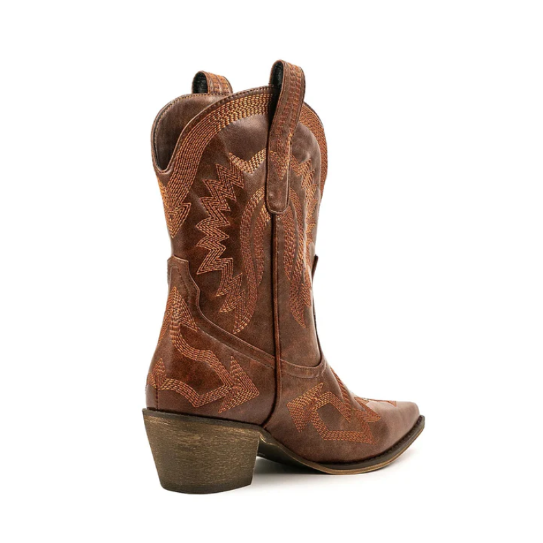 R&B | Klassische Western-Cowboystiefel Aus Leder für Damen