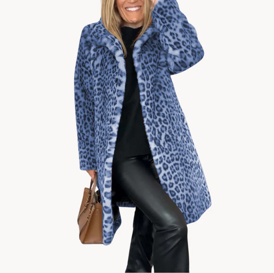 R&B | Klassieke Dames Winterjas Met Luipaardprint