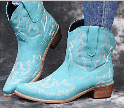 R&B | Damen Western Cowboystiefel Braun