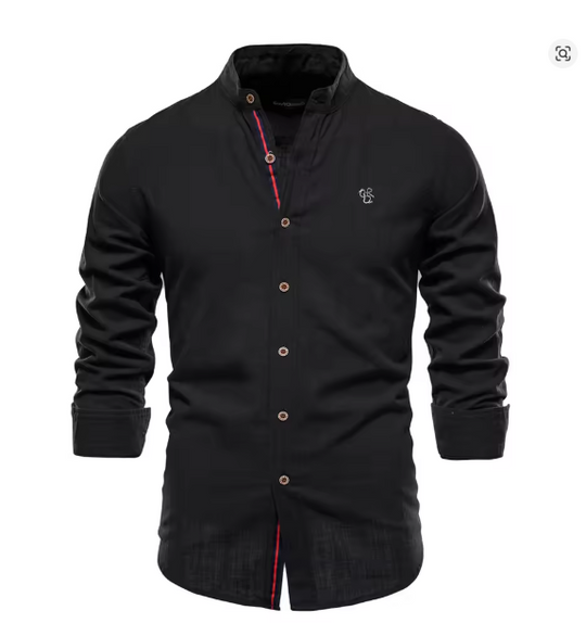 R&B | Herren Elegantes Leinenhemd